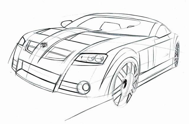re:超级经典汽车原厂手绘草图